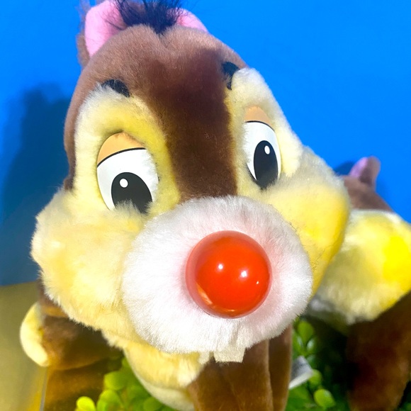 DISNEY WORLD DISNEYLAND VTG 90s CHIP N DALE CHIPMUNKS PLUSH SET 9” - Picture 7 of 13